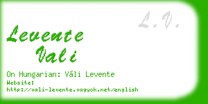levente vali business card